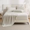 imageBedsure Deep Pocket Queen Sheets  6 Piece Prewashed UltraSoft Queen Sheet Set Fits Mattresses Up to 18 Inches Thick Breathable ampamp Secure Fit Hotel Luxury Bedding Sage GreenLinen