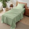 imageBedsure Deep Pocket Queen Sheets Set  Fits Mattresses Up to 21 Inches Thick  4 Piece GentleSoft Bed Sheets Moisture Wicking Soft ampamp Cooling Bedsheet ampamp Pillowcases Easy ampamp Secure Fit Light Grey08  Sage Green