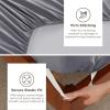 imageBedsure Deep Pocket Queen Sheets Set  Fits Mattresses Up to 21 Inches Thick  4 Piece GentleSoft Bed Sheets Moisture Wicking Soft ampamp Cooling Bedsheet ampamp Pillowcases Easy ampamp Secure Fit Light Grey15  Grey