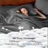 imageBedsure Deep Pocket Queen Sheets Set  Fits Mattresses Up to 21 Inches Thick  4 Piece GentleSoft Bed Sheets Moisture Wicking Soft ampamp Cooling Bedsheet ampamp Pillowcases Easy ampamp Secure Fit Light Grey03  Dark Grey
