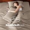 imageBedsure Deep Pocket Queen Sheets Set  Fits Mattresses Up to 21 Inches Thick  4 Piece GentleSoft Bed Sheets Moisture Wicking Soft ampamp Cooling Bedsheet ampamp Pillowcases Easy ampamp Secure Fit Light Grey16  Taupe