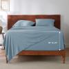 imageBedsure Deep Pocket Queen Sheets Set  Fits Mattresses Up to 21 Inches Thick  4 Piece GentleSoft Bed Sheets Moisture Wicking Soft ampamp Cooling Bedsheet ampamp Pillowcases Easy ampamp Secure Fit Light Grey12  Mineral Blue