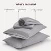 imageBedsure Deep Pocket Queen Sheets Set  Fits Mattresses Up to 21 Inches Thick  4 Piece GentleSoft Bed Sheets Moisture Wicking Soft ampamp Cooling Bedsheet ampamp Pillowcases Easy ampamp Secure Fit Light Grey01  Light Grey
