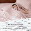 imageBedsure Deep Pocket Queen Sheets Set  Fits Mattresses Up to 21 Inches Thick  4 Piece GentleSoft Bed Sheets Moisture Wicking Soft ampamp Cooling Bedsheet ampamp Pillowcases Easy ampamp Secure Fit Light Grey13  Blush Pink