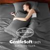 imageBedsure Deep Pocket Queen Sheets Set  Fits Mattresses Up to 21 Inches Thick  4 Piece GentleSoft Bed Sheets Moisture Wicking Soft ampamp Cooling Bedsheet ampamp Pillowcases Easy ampamp Secure Fit Light Grey03  Dark Grey