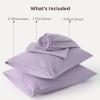 imageBedsure Deep Pocket Queen Sheets Set  Fits Mattresses Up to 21 Inches Thick  4 Piece GentleSoft Bed Sheets Moisture Wicking Soft ampamp Cooling Bedsheet ampamp Pillowcases Easy ampamp Secure Fit Light Grey06  Light Purple