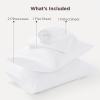 imageBedsure Deep Pocket Queen Sheets Set  Fits Mattresses Up to 21 Inches Thick  4 Piece GentleSoft Bed Sheets Moisture Wicking Soft ampamp Cooling Bedsheet ampamp Pillowcases Easy ampamp Secure Fit Light Grey02  White