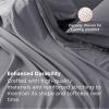 imageBedsure Deep Pocket Queen Sheets Set  Fits Mattresses Up to 21 Inches Thick  4 Piece GentleSoft Bed Sheets Moisture Wicking Soft ampamp Cooling Bedsheet ampamp Pillowcases Easy ampamp Secure Fit Light Grey15  Grey