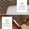 imageBedsure Deep Pocket Queen Sheets Set  Fits Mattresses Up to 21 Inches Thick  4 Piece GentleSoft Bed Sheets Moisture Wicking Soft ampamp Cooling Bedsheet ampamp Pillowcases Easy ampamp Secure Fit Light Grey09  Light Brown