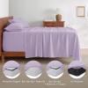 imageBedsure Deep Pocket Queen Sheets Set  Fits Mattresses Up to 21 Inches Thick  4 Piece GentleSoft Bed Sheets Moisture Wicking Soft ampamp Cooling Bedsheet ampamp Pillowcases Easy ampamp Secure Fit Light Grey06  Light Purple