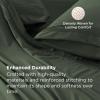 imageBedsure Deep Pocket Queen Sheets Set  Fits Mattresses Up to 21 Inches Thick  4 Piece GentleSoft Bed Sheets Moisture Wicking Soft ampamp Cooling Bedsheet ampamp Pillowcases Easy ampamp Secure Fit Light GreyOlive Green