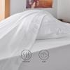 imageBedsure Deep Pocket Queen Sheets Set  Fits Mattresses Up to 21 Inches Thick  4 Piece GentleSoft Bed Sheets Moisture Wicking Soft ampamp Cooling Bedsheet ampamp Pillowcases Easy ampamp Secure Fit Light Grey02  White