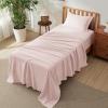 imageBedsure Deep Pocket Queen Sheets Set  Fits Mattresses Up to 21 Inches Thick  4 Piece GentleSoft Bed Sheets Moisture Wicking Soft ampamp Cooling Bedsheet ampamp Pillowcases Easy ampamp Secure Fit Light Grey13  Blush Pink