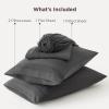 imageBedsure Deep Pocket Queen Sheets Set  Fits Mattresses Up to 21 Inches Thick  4 Piece GentleSoft Bed Sheets Moisture Wicking Soft ampamp Cooling Bedsheet ampamp Pillowcases Easy ampamp Secure Fit Light Grey03  Dark Grey