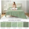 imageBedsure Deep Pocket Queen Sheets Set  Fits Mattresses Up to 21 Inches Thick  4 Piece GentleSoft Bed Sheets Moisture Wicking Soft ampamp Cooling Bedsheet ampamp Pillowcases Easy ampamp Secure Fit Light Grey08  Sage Green