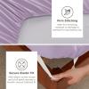 imageBedsure Deep Pocket Queen Sheets Set  Fits Mattresses Up to 21 Inches Thick  4 Piece GentleSoft Bed Sheets Moisture Wicking Soft ampamp Cooling Bedsheet ampamp Pillowcases Easy ampamp Secure Fit Light Grey06  Light Purple