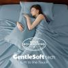 imageBedsure Deep Pocket Queen Sheets Set  Fits Mattresses Up to 21 Inches Thick  4 Piece GentleSoft Bed Sheets Moisture Wicking Soft ampamp Cooling Bedsheet ampamp Pillowcases Easy ampamp Secure Fit Light Grey12  Mineral Blue