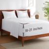 imageBedsure Deep Pocket Queen Sheets Set  Fits Mattresses Up to 21 Inches Thick  4 Piece GentleSoft Bed Sheets Moisture Wicking Soft ampamp Cooling Bedsheet ampamp Pillowcases Easy ampamp Secure Fit Light Grey02  White