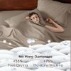 imageBedsure Deep Pocket Queen Sheets Set  Fits Mattresses Up to 21 Inches Thick  4 Piece GentleSoft Bed Sheets Moisture Wicking Soft ampamp Cooling Bedsheet ampamp Pillowcases Easy ampamp Secure Fit Light Grey16  Taupe