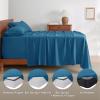 imageBedsure Deep Pocket Queen Sheets Set  Fits Mattresses Up to 21 Inches Thick  4 Piece GentleSoft Bed Sheets Moisture Wicking Soft ampamp Cooling Bedsheet ampamp Pillowcases Easy ampamp Secure Fit Light GreyTeal Blue