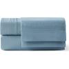 imageBedsure Deep Pocket Queen Sheets Set  Fits Mattresses Up to 21 Inches Thick  4 Piece GentleSoft Bed Sheets Moisture Wicking Soft ampamp Cooling Bedsheet ampamp Pillowcases Easy ampamp Secure Fit Light Grey12  Mineral Blue