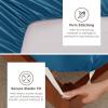 imageBedsure Deep Pocket Queen Sheets Set  Fits Mattresses Up to 21 Inches Thick  4 Piece GentleSoft Bed Sheets Moisture Wicking Soft ampamp Cooling Bedsheet ampamp Pillowcases Easy ampamp Secure Fit Light GreyTeal Blue