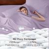 imageBedsure Deep Pocket Queen Sheets Set  Fits Mattresses Up to 21 Inches Thick  4 Piece GentleSoft Bed Sheets Moisture Wicking Soft ampamp Cooling Bedsheet ampamp Pillowcases Easy ampamp Secure Fit Light Grey06  Light Purple