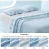 imageBedsure Duvet Cover Cooling Blanket for Hot Sleepers Queen Size Soft ampamp Breathable for Night Sweats AllSeason Lightweight GentleSoft Cooling Comforter Cover Set IceCool Fabric 90x90 Beige04  Blue No Comforter