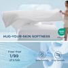 imageBedsure Duvet Cover Cooling Blanket for Hot Sleepers Queen Size Soft ampamp Breathable for Night Sweats AllSeason Lightweight GentleSoft Cooling Comforter Cover Set IceCool Fabric 90x90 Beige01  White No Comforter