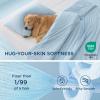 imageBedsure Duvet Cover Cooling Blanket for Hot Sleepers Queen Size Soft ampamp Breathable for Night Sweats AllSeason Lightweight GentleSoft Cooling Comforter Cover Set IceCool Fabric 90x90 Beige04  Blue No Comforter
