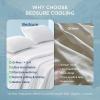 imageBedsure Duvet Cover Cooling Blanket for Hot Sleepers Queen Size Soft ampamp Breathable for Night Sweats AllSeason Lightweight GentleSoft Cooling Comforter Cover Set IceCool Fabric 90x90 Beige01  White No Comforter