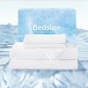 imageBedsure Duvet Cover Cooling Blanket for Hot Sleepers Queen Size Soft ampamp Breathable for Night Sweats AllSeason Lightweight GentleSoft Cooling Comforter Cover Set IceCool Fabric 90x90 Beige01  White No Comforter