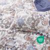 imageBedsure Duvet Cover Queen Size  Reversible Green Queen Duvet Cover Set with Zipper Closure 3 Pieces Floral Patterned Bedding Set with 8 Corner Ties and 2 Pillow Shams02  Blue Blossm No Comforter