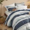 imageBedsure Duvet Cover Queen Size  Reversible Green Queen Duvet Cover Set with Zipper Closure 3 Pieces Floral Patterned Bedding Set with 8 Corner Ties and 2 Pillow Shams06  Blue No Comforter
