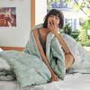 imageBedsure Duvet Cover Queen Size  Reversible Green Queen Duvet Cover Set with Zipper Closure 3 Pieces Floral Patterned Bedding Set with 8 Corner Ties and 2 Pillow Shams00  Sage Green No Comforter
