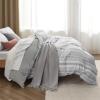 imageBedsure Duvet Cover Queen Size  Reversible Green Queen Duvet Cover Set with Zipper Closure 3 Pieces Floral Patterned Bedding Set with 8 Corner Ties and 2 Pillow Shams05  Formal Grey No Comforter