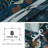 imageBedsure Duvet Cover Queen Size  Reversible Green Queen Duvet Cover Set with Zipper Closure 3 Pieces Floral Patterned Bedding Set with 8 Corner Ties and 2 Pillow Shams06  Navy Blue Floral No Comforter