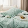 imageBedsure Duvet Cover Queen Size  Reversible Green Queen Duvet Cover Set with Zipper Closure 3 Pieces Floral Patterned Bedding Set with 8 Corner Ties and 2 Pillow Shams00  Sage Green No Comforter