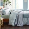 imageBedsure Duvet Cover Queen Size  Reversible Green Queen Duvet Cover Set with Zipper Closure 3 Pieces Floral Patterned Bedding Set with 8 Corner Ties and 2 Pillow Shams02  Blue No Comforter