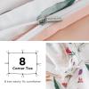 imageBedsure Duvet Cover Queen Size  Reversible Green Queen Duvet Cover Set with Zipper Closure 3 Pieces Floral Patterned Bedding Set with 8 Corner Ties and 2 Pillow Shams04  Pale Blush Floral No Comforter