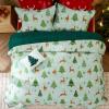imageBedsure Floral White Quilt Set  Queen Size Reversible Quilt Bedding Set 3 Pieces Lightweight Bedspread Soft Botanical Bed Coverlet with 2 Pillow Shams for All Seasons 90quotx96quot27  Christmas Reindeer