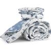 imageBedsure Floral White Quilt Set  Queen Size Reversible Quilt Bedding Set 3 Pieces Lightweight Bedspread Soft Botanical Bed Coverlet with 2 Pillow Shams for All Seasons 90quotx96quot07  Daisy