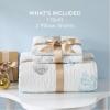imageBedsure Floral White Quilt Set  Queen Size Reversible Quilt Bedding Set 3 Pieces Lightweight Bedspread Soft Botanical Bed Coverlet with 2 Pillow Shams for All Seasons 90quotx96quot05  Ocean White