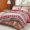imageBedsure Floral White Quilt Set  Queen Size Reversible Quilt Bedding Set 3 Pieces Lightweight Bedspread Soft Botanical Bed Coverlet with 2 Pillow Shams for All Seasons 90quotx96quot26  Gingerbread Man