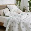 imageBedsure Floral White Quilt Set  Queen Size Reversible Quilt Bedding Set 3 Pieces Lightweight Bedspread Soft Botanical Bed Coverlet with 2 Pillow Shams for All Seasons 90quotx96quot06  Bouquet
