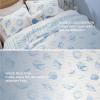 imageBedsure Floral White Quilt Set  Queen Size Reversible Quilt Bedding Set 3 Pieces Lightweight Bedspread Soft Botanical Bed Coverlet with 2 Pillow Shams for All Seasons 90quotx96quot04  Ocean Coral