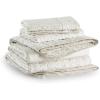 imageBedsure Floral White Quilt Set  Queen Size Reversible Quilt Bedding Set 3 Pieces Lightweight Bedspread Soft Botanical Bed Coverlet with 2 Pillow Shams for All Seasons 90quotx96quot16  Linen Color
