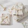 imageBedsure Floral White Quilt Set  Queen Size Reversible Quilt Bedding Set 3 Pieces Lightweight Bedspread Soft Botanical Bed Coverlet with 2 Pillow Shams for All Seasons 90quotx96quot00  Oat Milk