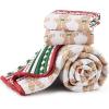 imageBedsure Floral White Quilt Set  Queen Size Reversible Quilt Bedding Set 3 Pieces Lightweight Bedspread Soft Botanical Bed Coverlet with 2 Pillow Shams for All Seasons 90quotx96quot26  Gingerbread Man
