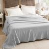 imageBedsure GentleSoft 100 Cotton Blanket Queen Size for Bed  Breathable and Lightweight Soft Cozy Textured Herringbone Woven Blanket for Summer Linen Beige 90x90 inches04  Grey